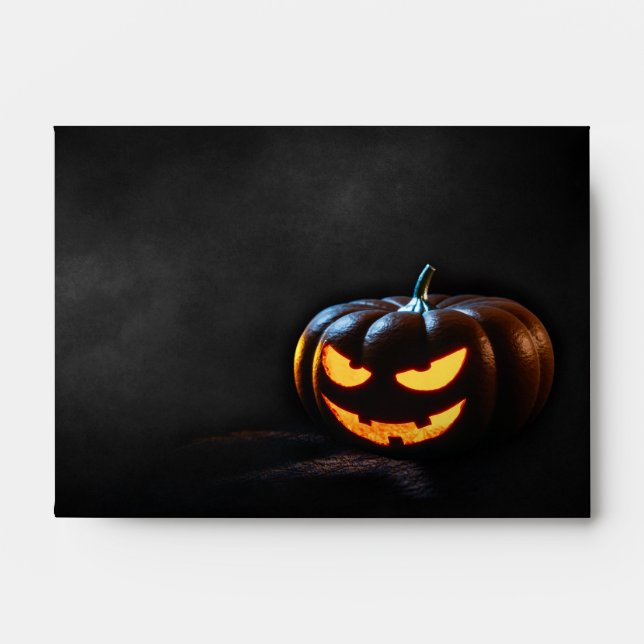 Halloween Pumpkin Jack-O-Lantern Spooky Envelope (Front)
