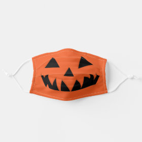 Halloween Pumpkin Jack O'Lantern Cloth Face Mask