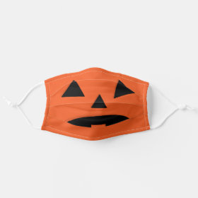 Halloween Pumpkin Jack O'Lantern Cloth Face Mask