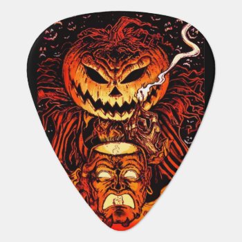 Halloween Pumpkin King Guitar Pick by themonsterstore at Zazzle