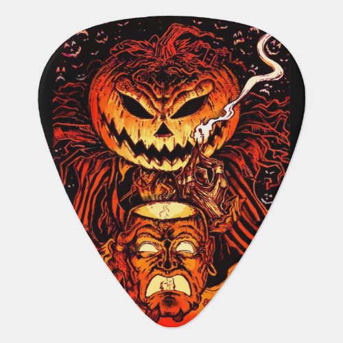 Halloween Pumpkin King Guitar Pick