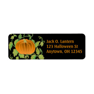 Halloween Pumpkin Label