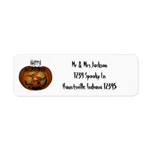 Halloween Pumpkin Label