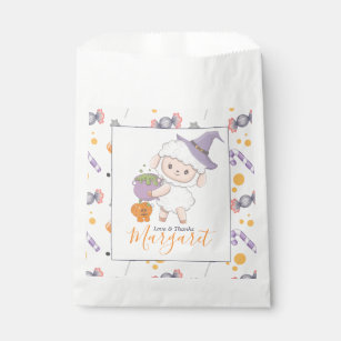 Halloween Pumpkin Lambo Little Boo Baby Shower Favor Bag