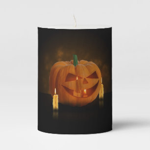 Halloween Pumpkin Lantern with Candles