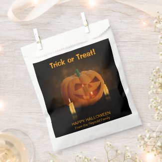 Halloween Pumpkin Lantern with Candles