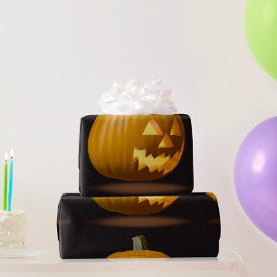 Halloween Pumpkin Lantern Wrapping Paper