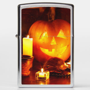 Halloween pumpkin lantern zippo lighter