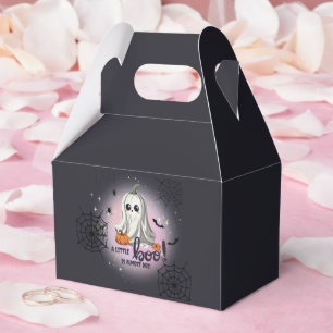 Halloween Pumpkin Little Boo Baby Shower Favor Boxes