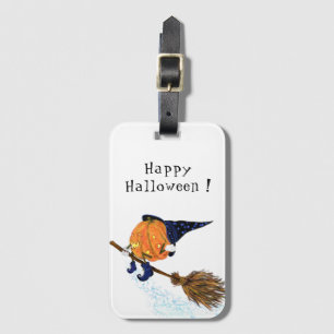 Halloween Pumpkin Luggage Tag