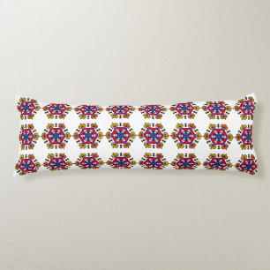 Halloween Pumpkin Mandala Body Pillow