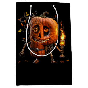Halloween Pumpkin Medium Gift Bag