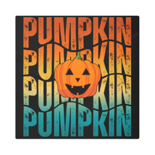 HALLOWEEN PUMPKIN METAL PRINT
