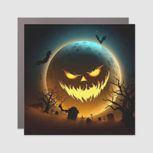 Halloween/pumpkin/moon/fall Car Magnet