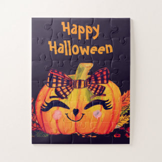 HALLOWEEN PUMPKIN MS. PRETTY JIGSAW PUZZLE