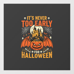 Halloween Pumpkin Never Too Early Castle Graphic_1 Floor Decals