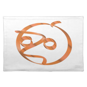 Halloween pumpkin on transparent background cloth placemat