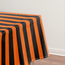 Halloween Pumpkin Orange and Black Stripe