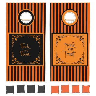 Halloween Pumpkin Orange and Black Trick or Treat