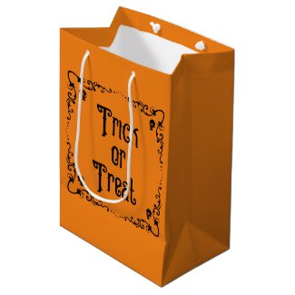 Halloween Pumpkin Orange and Black Trick or Treat
