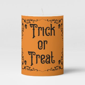 Halloween Pumpkin Orange and Black Trick or Treat