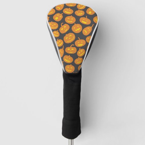 Halloween Pumpkin Orange Black Jack OLantern Golf Head Cover