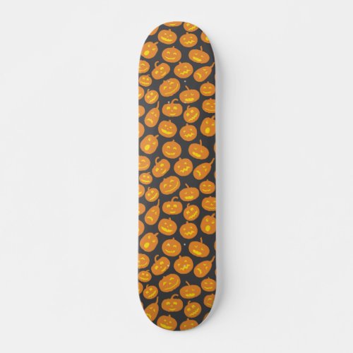 Halloween Pumpkin Orange Black Jack OLantern Skateboard