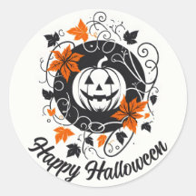 Halloween Pumpkin Orange Black White