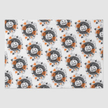 Halloween Pumpkin Orange Black White