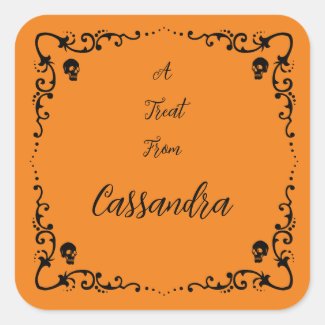 Halloween Pumpkin Orange Personalized