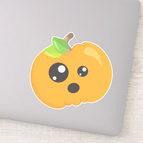 Halloween Pumpkin Orange Pumpkin Trick Or Treat Sticker