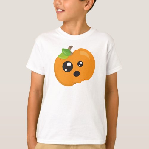 Halloween Pumpkin Orange Pumpkin Trick Or Treat T_Shirt
