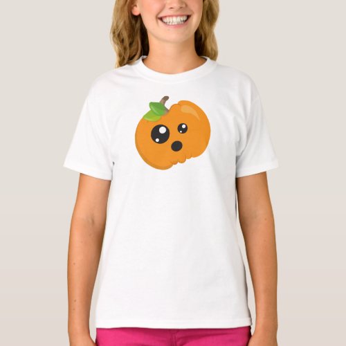 Halloween Pumpkin Orange Pumpkin Trick Or Treat T_Shirt