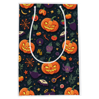 halloween pumpkin paper bag