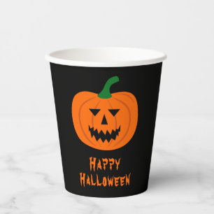 Halloween Pumpkin Paper Cups