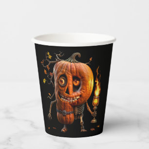 Halloween Pumpkin Paper Cups