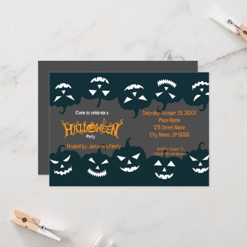 Halloween Pumpkin Party Invitation