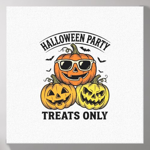 Halloween Pumpkin Party Vintage Jack O Lantern Shi Canvas Photo Tile