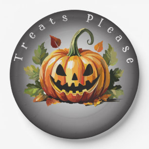 Halloween Pumpkin Patch Customizable  Paper Plates