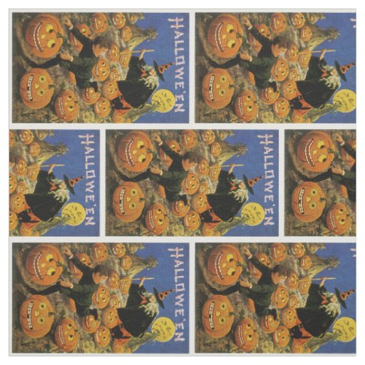 Halloween Pumpkin Patch Nightmare Fabric