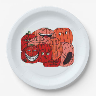 HALLOWEEN PUMPKIN PATCH PAPER PLATES