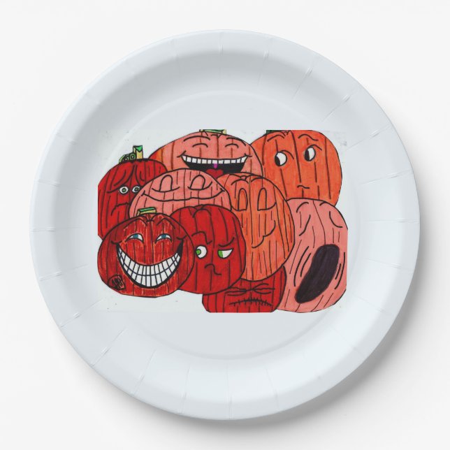 HALLOWEEN PUMPKIN PATCH PAPER PLATES (Front)