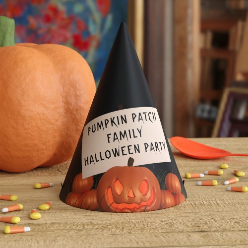 Halloween Pumpkin Patch Party Hat