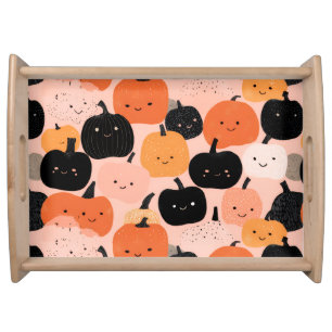 Halloween Pumpkin Patch Serving Tray