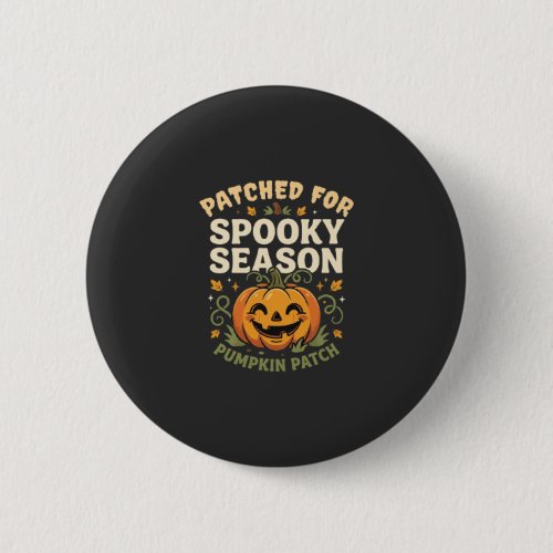 Halloween Pumpkin Patch Smile Button