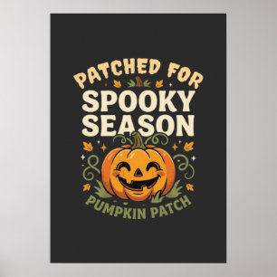 Halloween Pumpkin Patch Smile Poster