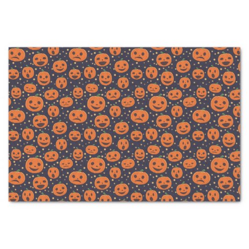 Halloween Pumpkin Pattern Jack_o_Lantern Festive Tissue Paper
