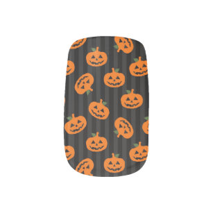 Pumpkin Nail Art Nail Wraps Zazzle