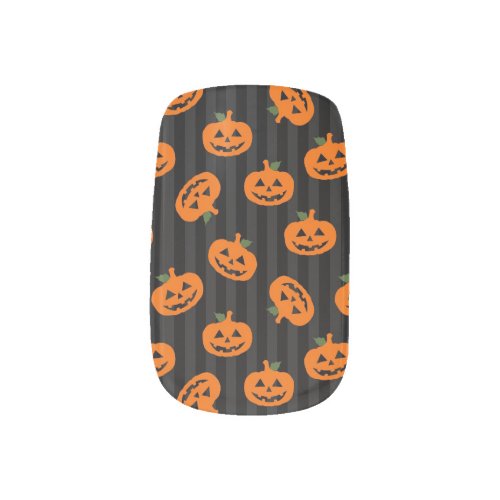 Halloween Pumpkin Pattern Minx Nail Wraps