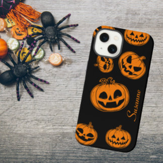 Halloween Pumpkin Pattern Phone 15 Case